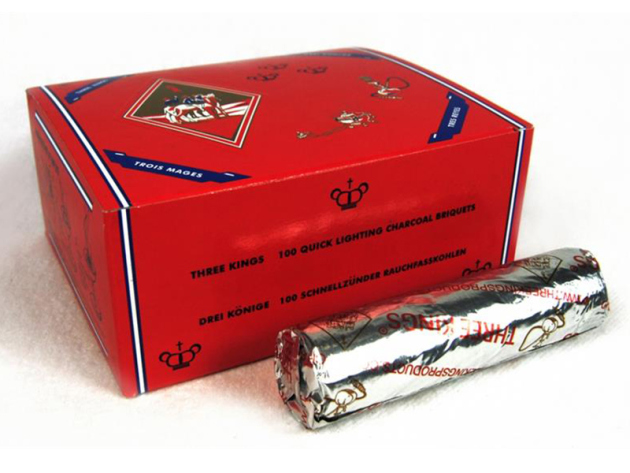 Wasserpfeifenkohle "Three Kings" 33 mm
