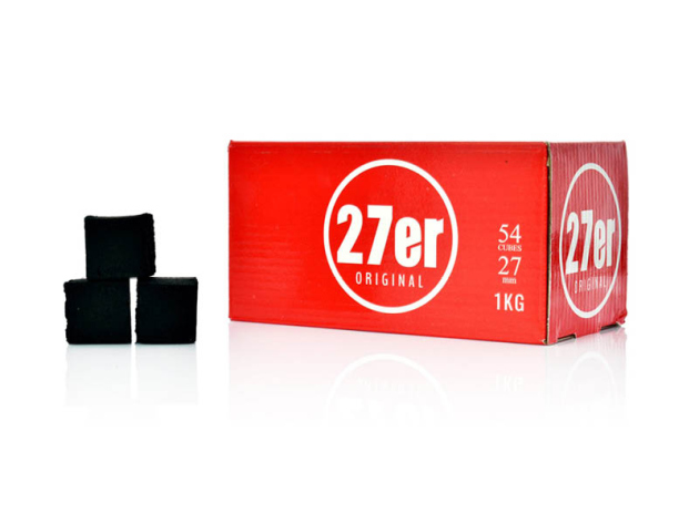 Venookah - Shishakohle - 27er Original - 216 Cubes  27x27x27 mm- 4Kg