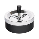 Drehaschenbecher "Chrom-Schwarz",...