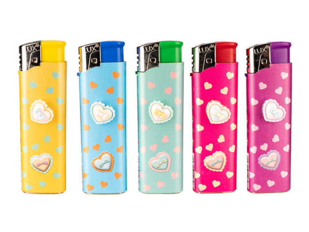 Rod Lighters Mini "Glitzer Diamant" 24p display