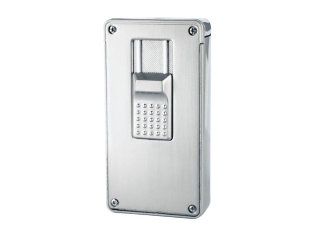 Feuerzeug "Formula Crocodile Blaze" Doppel Jet, brush grey