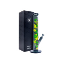 Glasbong "THC Molecule" Black Leaf, Höhe...