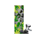 Glasbong "THC Molecule" Black Leaf, Höhe 40cm; Ø 5,1cm; Schliff 18,8mm