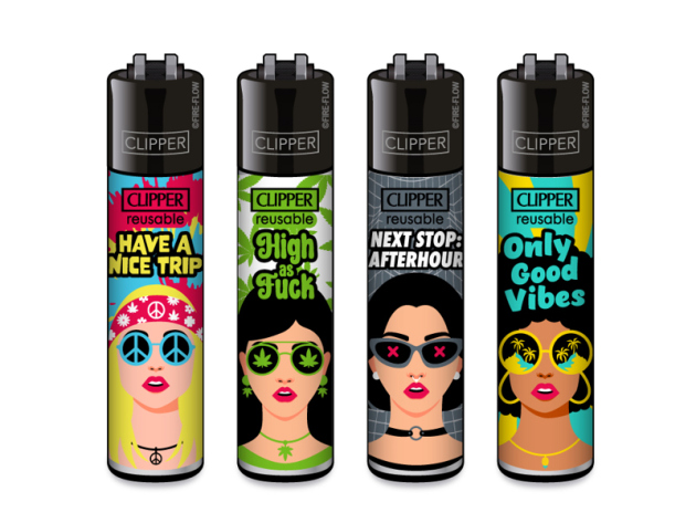 Clipper Large NEON LEAVES#2, 48 Display