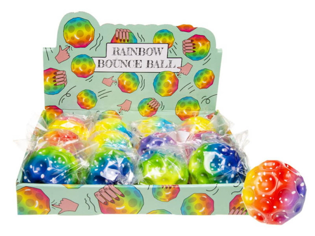 Flummi "Regenbogen", 3-fach sortiert, 12er Display