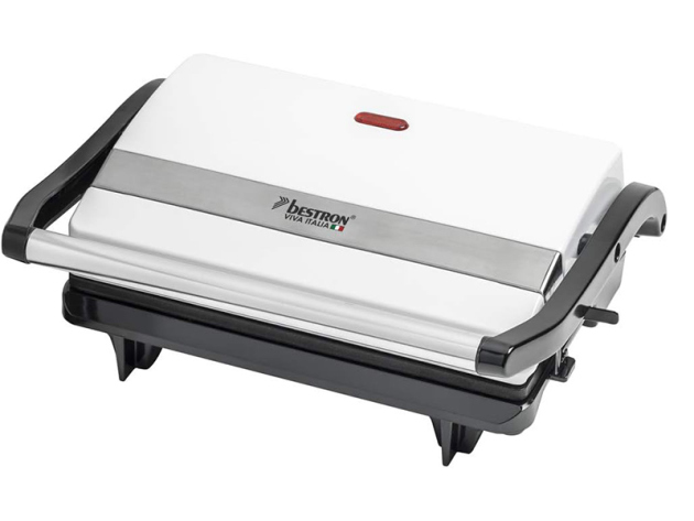Bestron Kontaktgrill/ Sandwichmaker 700 Watt, - weiß; UVP: 24,95 Euro