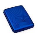 Zigarettenetui "Little Blue" für 16 Zig., mit Spange, 12er Display