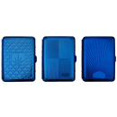 Zigarettenetui "Little Blue" für 16 Zig., mit Spange, 12er Display