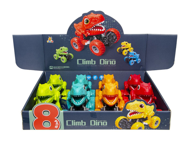 Spielzeugauto Off Road "Dino"; 4-fach sortiert, 8er Display