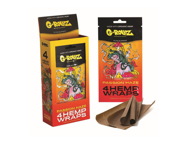 G-ROLLZ 4x "Passion Fruit" Flavored Hemp Wraps - 15x60 Blunts