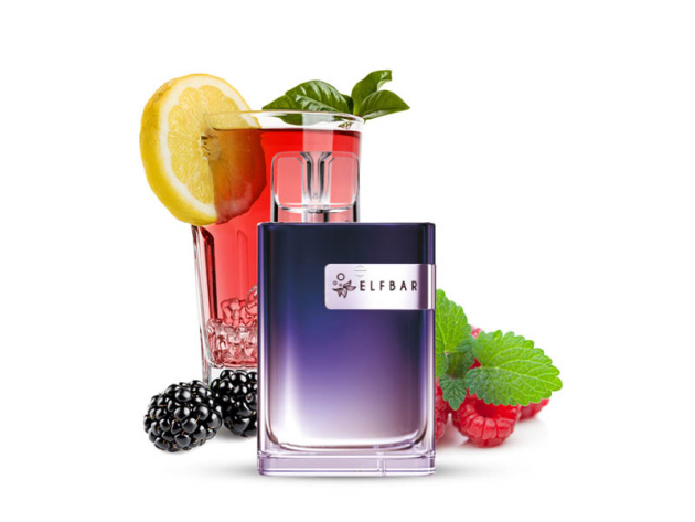 ELFBAR Crystal CR 600 - "Blackberry Raspberry Lemonade" (Brombeere, Himbeere) - E-Shisha - 20 mg - ca. 600 Züge