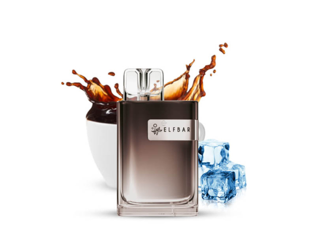 ELFBAR Crystal CR 600 - "Classic Ice Coffee" (Kaffee, Vanilieneis) - E-Shisha - 20 mg - ca. 600 Züge