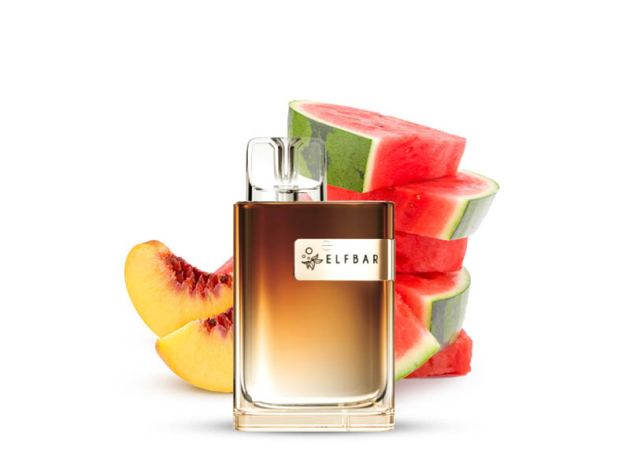 ELFBAR Crystal CR 600 - "Watermelon Peach" (Wassermelone, Pfirsich) - E-Shisha - 20 mg - ca. 600 Züge