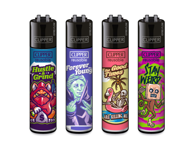 Clipper Large NEON LEAVES#2, 48 Display