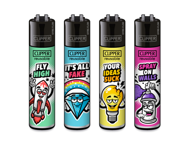 Clipper Large NEON LEAVES#2, 48 Display