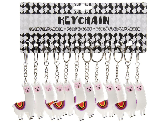 Schlüsselanhänger "Alpaka"; 48er Pack