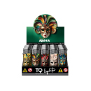 Elektrofeuerzeuge "VENEDIG MASK", 5-fach sortiert; 50er Display