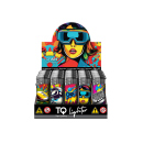 Elektrofeuerzeuge "POP ART GAMING", 5-fach sortiert; 50er Display