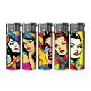 Elektrofeuerzeuge "POP ART WOMAN",...