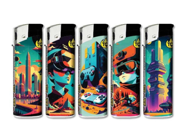 Electric Lighters "VIP" 50p Display