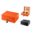 Humidor Caseti "Paris" Set;  orange, 36,8x27,7x13,6 cm, abschließbar