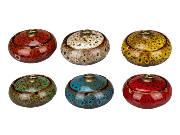 Keramikaschenbecher "Oriental Style 6", Ø 10,7 cm, 6er Display