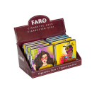 Zigarettenetui "Popart" Metall PU, für 20 Zig., mit Gummiband, 8er Display