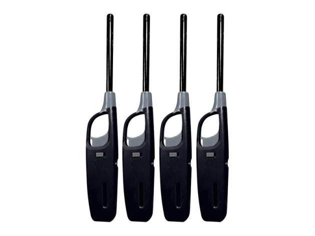 Stabfeuerzeug BBQ "Fun Black" 27,5cm, schwarz, 24er Display