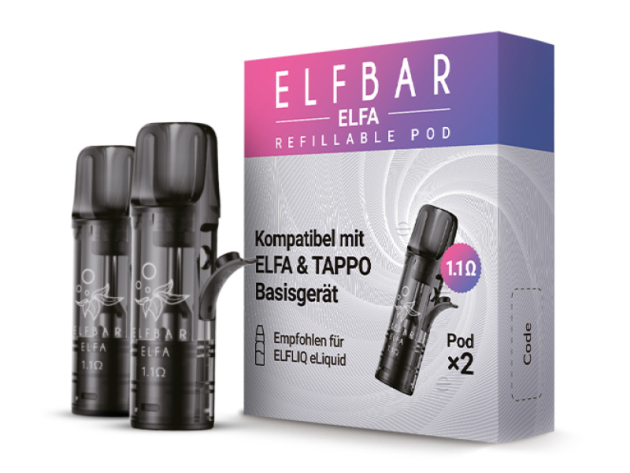 ELFBAR ELFA Refillables Pod; 1,1 Ohm - 2er Set