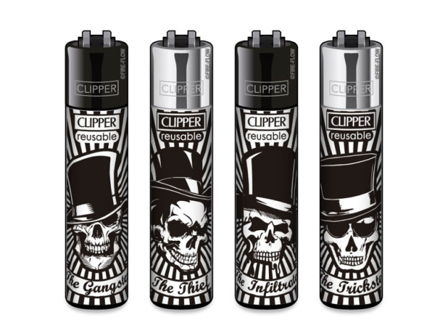 Clipper Large PARTY SKULLS, 48er Display