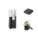 Dreamliner Pfeife inkl. Piezo Feuerzeug; schwarz-chrom