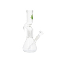 Glasbong "Hanfblatt" m. Percolator Tribal...