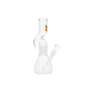 Glasbong "Hanfblatt" m. Percolator Tribal...