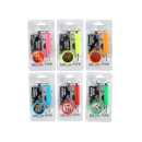 Handpfeifen-Set mit Grinder & 5 Siebe, 6-fach sortiert, 24er Display