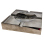 Zigarrenaschenbecher "Kristall" SmokaGrey; 4 Ablagen;  20x20x3,8cm; einzeln