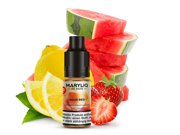 Lost Mary MARYLIQ - Sour Red (Zitrone-Wassermelone-Erdbeere) - Liquid - 20 mg/ml - 10 ml