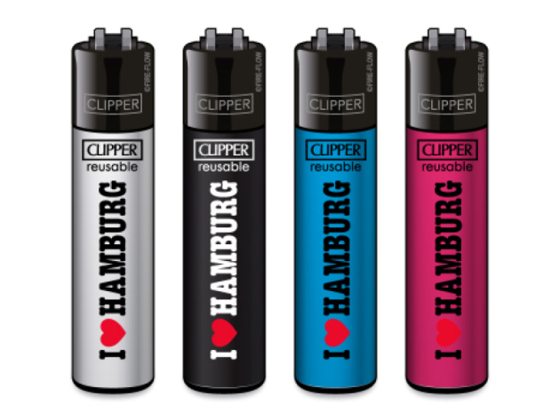 Clipper Large I lOVE HAMBURG, 48er Display