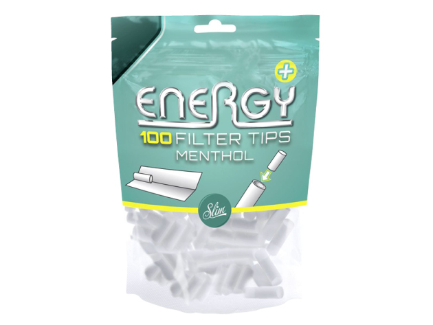 Energy Menthol Filter Tips ø6mm, 10 Beutel je 100 Filter