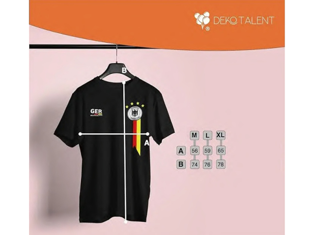 T-Shirt, Deutschland EM 2024, Europameisterschaft, unisex, sw., UVP: 24,99 Euro