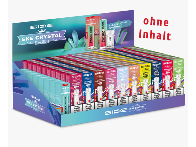 Leerdisplay - SKE Crystal Bar - für ca. 100 E-Shishas
