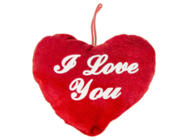 Plush Heart "I Love You", 22cm, 12p Pack