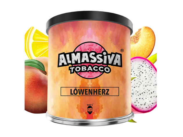 Al Massiva Tobacco - Löwenherz (Drachenfrucht, Pfirsich, Himbeere) - 200g