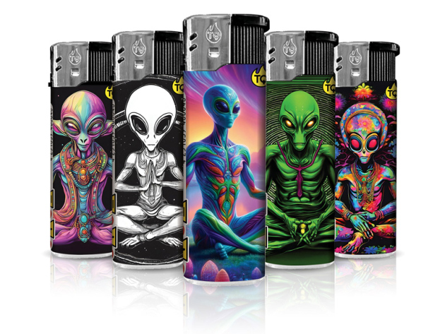 Electric Lighters "VIP" 50p Display