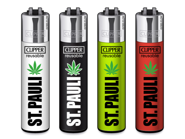 Clipper Large ST. PAULI LEAF, 48er Display