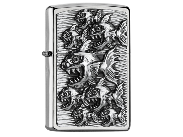 Zippo Feuerzeug - Piranhas Comic