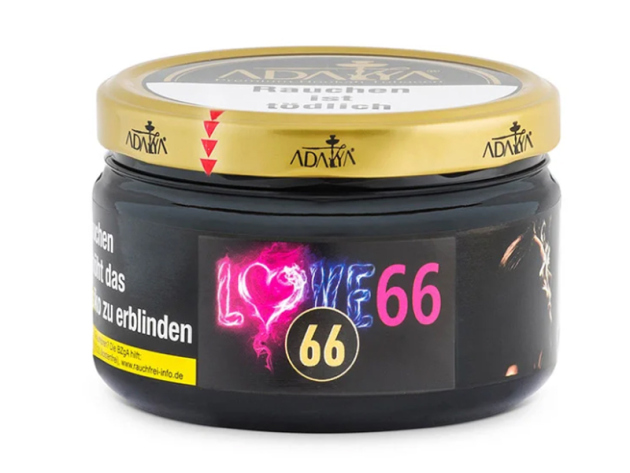 Adalya Tabak - Love 66 (Geheime Zutat, Honigmelone, Maracuja, Wassermelone) - 200g