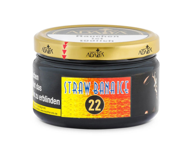 Adalya Tabak - Straw Bana Ice (Banane, Erdbeere, Ice) - 200g