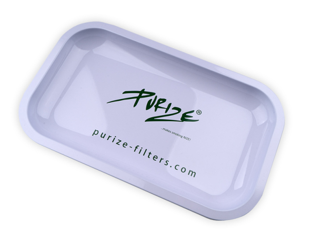 Purize Metall Drehunterlage weiß; 27 x 16 x 2,5 cm