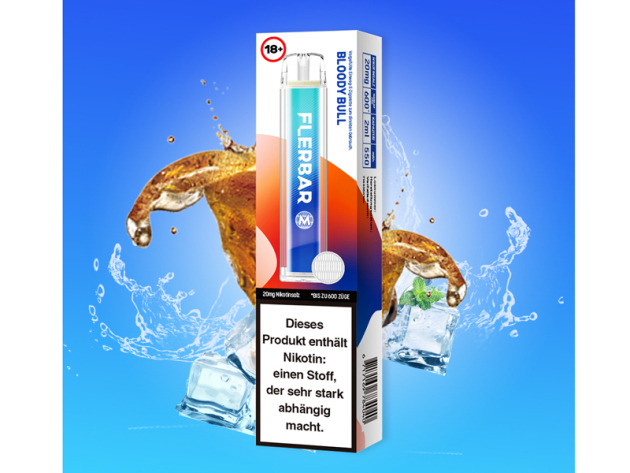 Flerbar M - Bloody Bull (Energy) - E-Shisha - 20mg - 600 Züge