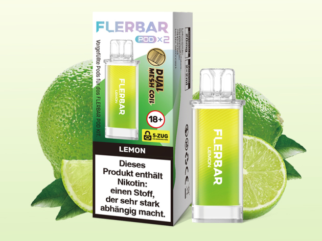 Flerbar Pods - Lemon (Zitrone) - 20mg - 2er Set